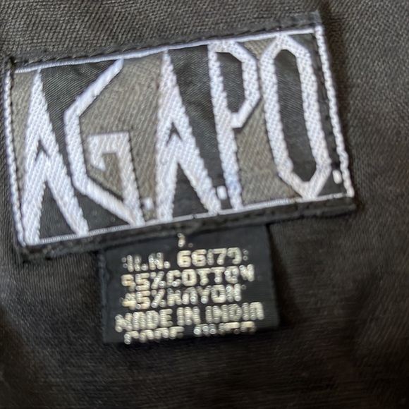 Vintage 90s Agapo Vest handmade Sz large - Picture 3 of 10